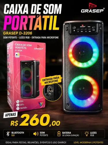 Caixa de som Bluetooth