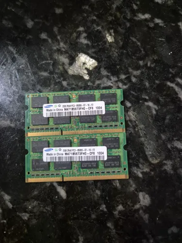  2 Memórias ram ddr3 2gb samsung