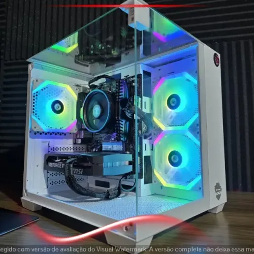 PC Gamer Ryzen 5 5500 RTX 5050 16GB 500GB NVMe Branco