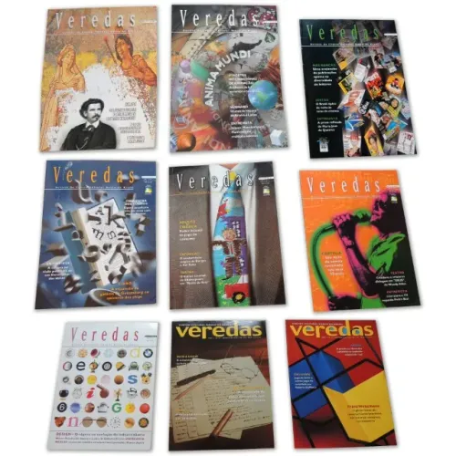 RARIDADE - LOTE COM 9 REVISTAS VEREDAS | CCBB | ANOS 1990
