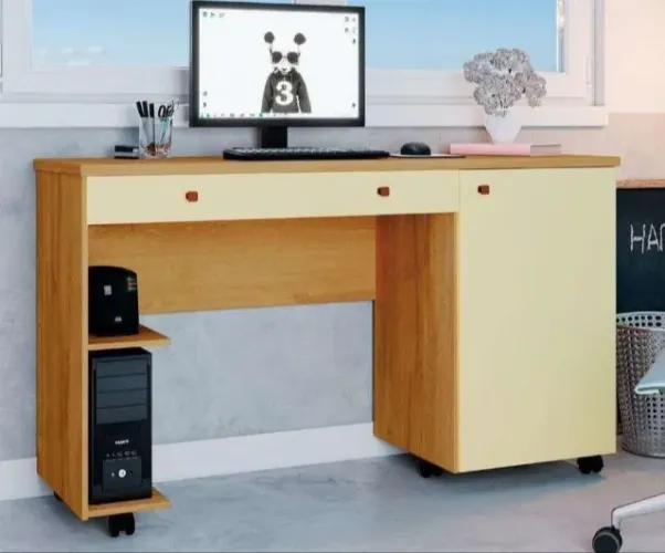 Escrivaninha com 1 Porta 1 Gaveta e Nichos (ENTREGAS EM ATÉ 24h)!!