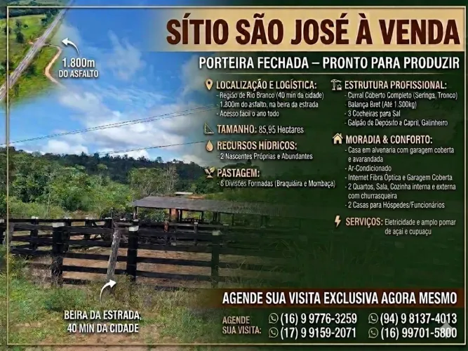 SÍTIO SÃO JOSÉ À VENDA