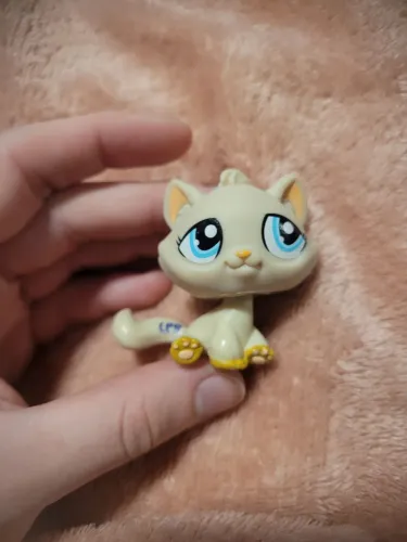 Littlest Pet Shop Gato Creme Sticker Eyes Original Hasbro