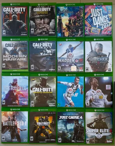 16 jogos XBox ONE Fat