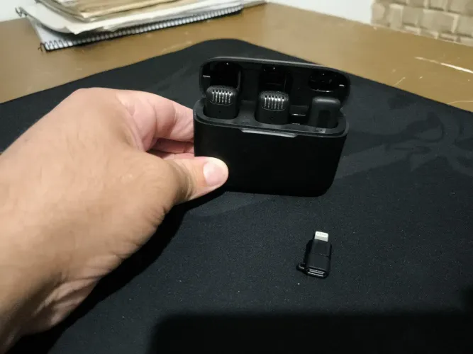 Microfone sem Fio Lapela J12 Wireless - Alta Qualidade
