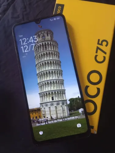 Celular poco c75 256 Gb 8 de memória  ram