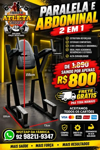 PROM6 DE PARALELA E ABDOMINAL 2 EM 1 $ 800
