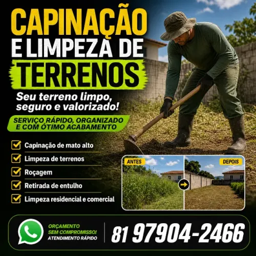 Capinação e Limpeza de Terrenos