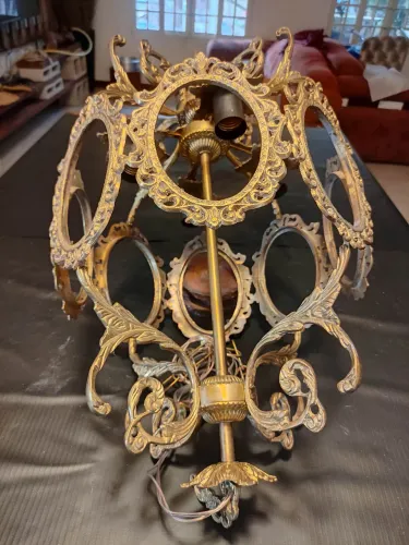 Lustre antigo bronze