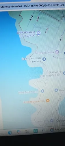 TERRENO ARANDU-SP, Praia Morena 585m2 100% regular IPTU com único dono, ao lado da represa