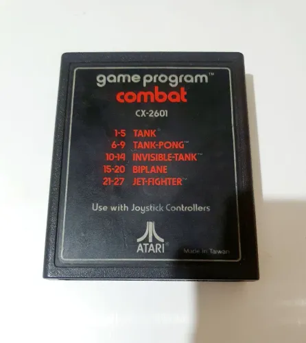 COMBAT PARA ATARI 2600 CARTUCHO 100% ORIGINAL ATARI INC TELEGAMES AMERICANA ZERADA 