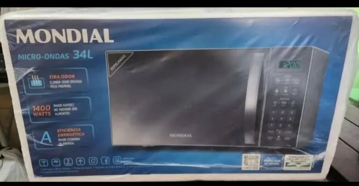Micro-ondas 34L Mondial NOVO (Espelhado)