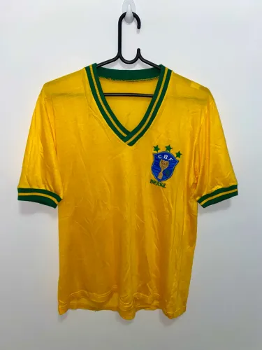 Camisa Seleção do Brasil Vintage Antiga Anos 80