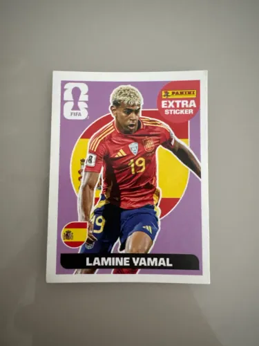 Figurinha Lamine Yamal legend roxa