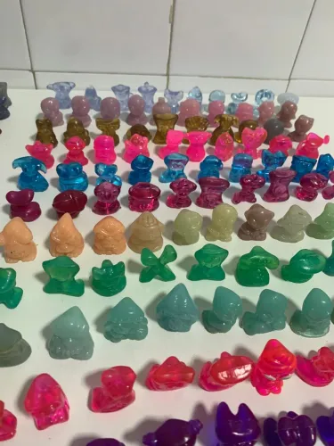 Lote 110 Unidades Geloucos Gelocosmicos Coca Cola Miniatura Boneco