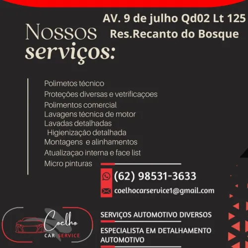 Lavajato e estética automotiva