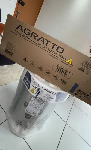 AR CONDICIONADO SPLIT 9MIL BTUS INVERTER AGRATTO. LACRADO!
