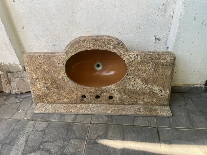 Pia de granito para banheiro