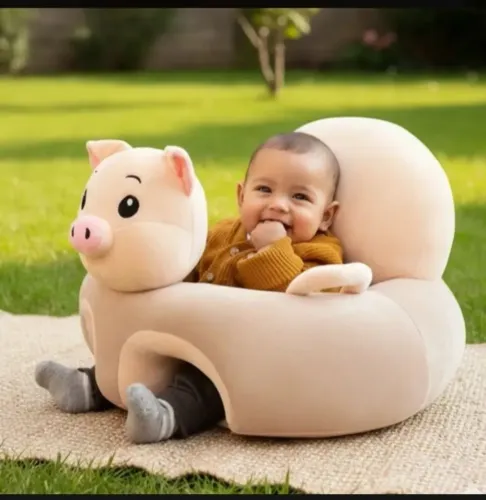 Almofada De Apoio Para Bebê Assento Infantil - Porco Bebê
