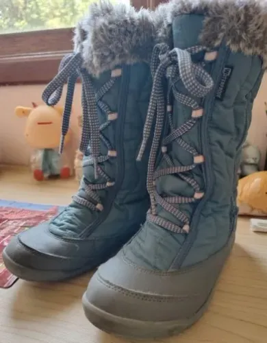 Bota neve e trilha infantil impermeável