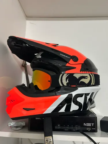 Capacete ASW Concept Trilha Motocross