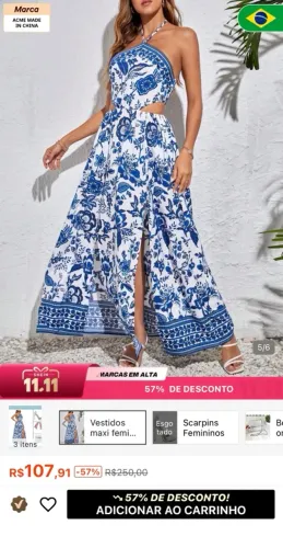 Vestido Shein