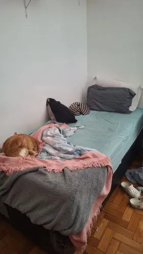 Cama de solteiro com baú