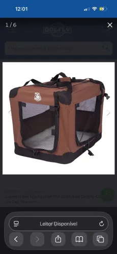 Casinha Transporte Dobrável Dogfly Carry On 2XG Vermelha Pet Médio