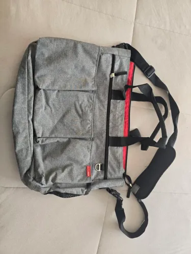 Bolsa Maternidade Duo Double Signature Skip Hop Cinza-escuro Liso