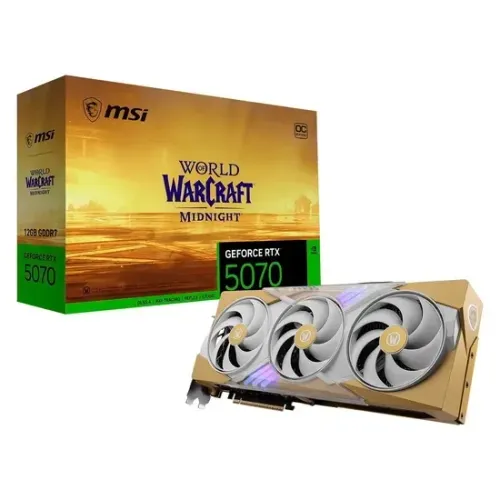 Placa de Vídeo MSI World Of Warcraft Midnight Light Edition RTX-5070 12GB- LACRADA