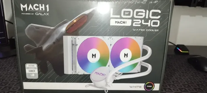 Water Cooler Mach1 Logic 240mm Branco RGB Galax Lacrado