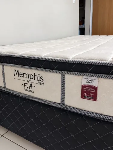 Cama completa Box + Colchão Memphis