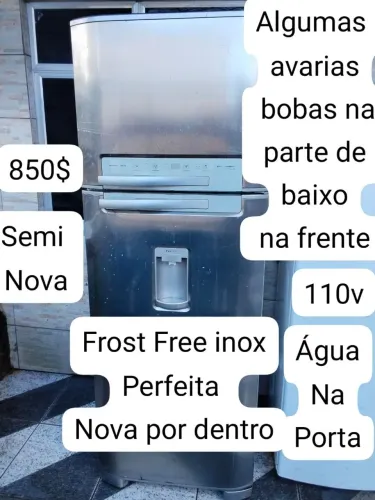 Vendo Frost Free inox perfeita funcionando com garantia