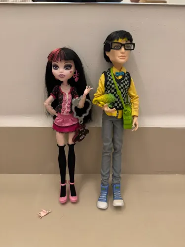 Lote monster high Draculaura e jackson