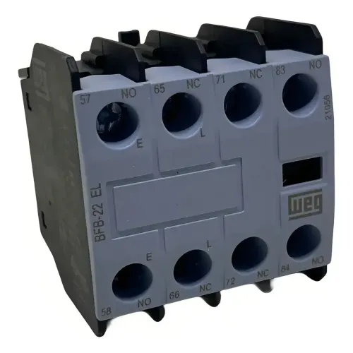 Bloco de Contato Auxiliar WEG BFB-22-EL de 4 Polos Para Contatores CWB