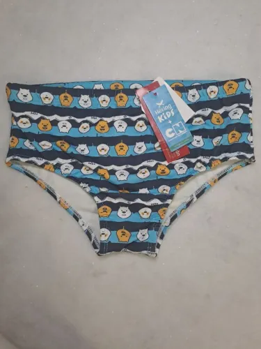 Sunga de banho do tema "Cartoon Neywork", tamanho 14, da Hering Kids