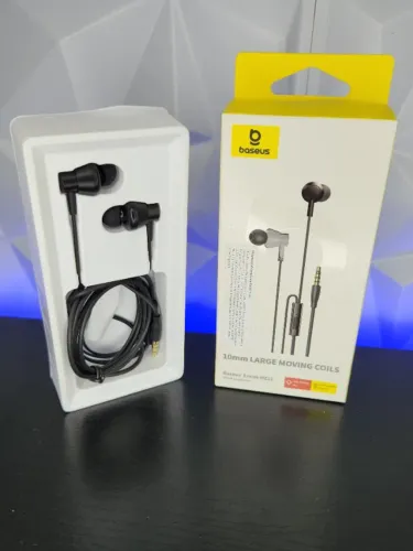 Fone de Ouvido Com Fio - BASEUS - QUALIDADE 