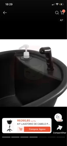 Kit lavatório portátil (nunca usado ainda na embalagem)