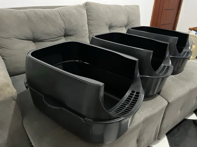 3 caixas grandes de areia p/ gato 