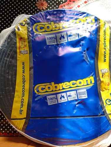 Cabo elétrico 4mm rolo com 60 metros
