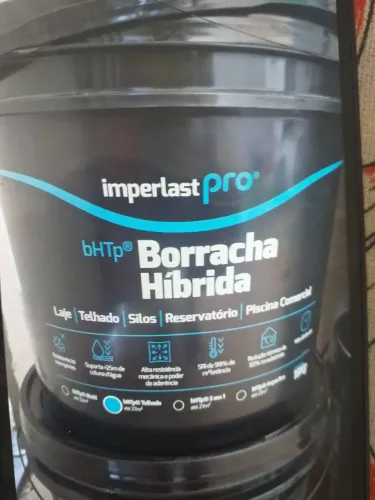 Borracha líquida, para laje e telhado, serve como impermeabilizante excelente qualidade .