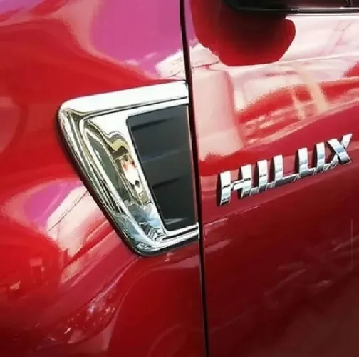 Aplique Cromado Saida Ar Externa Hilux 2016 à 2020 - Shekparts
