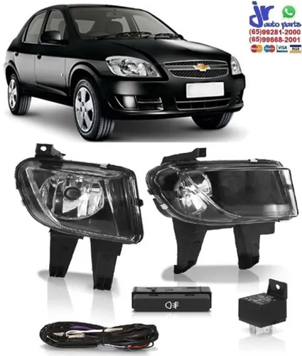 Kit Farol de Milha Prisma 2006 a 2015 Auxiliar Neblina