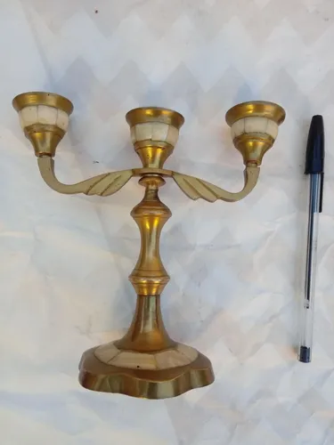 Castiçal de bronze Antigo