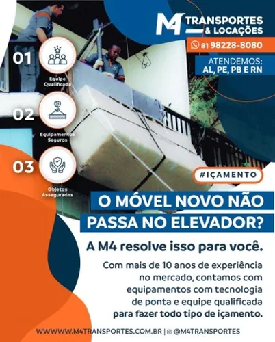 Içamento de móveis e outros