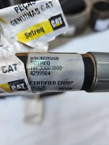 Caterpillar mangueira tubo óleo auxiliar 17pol 3/8pol nova original cat xt 3es