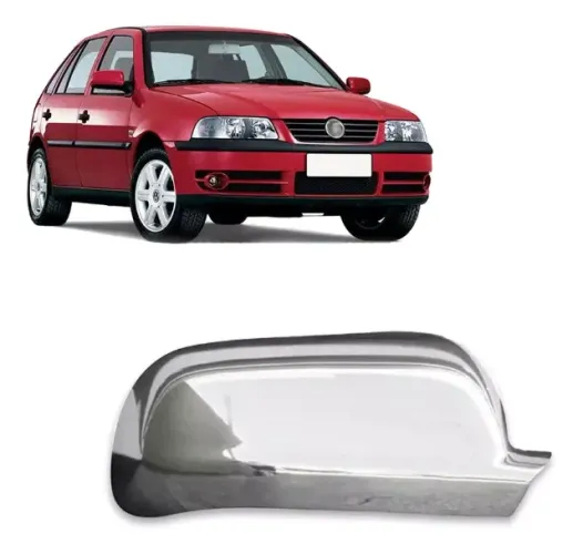 Aplique Volkswagen Gol G3 G4 / Golf - Retrovisor Cromado - LD LE