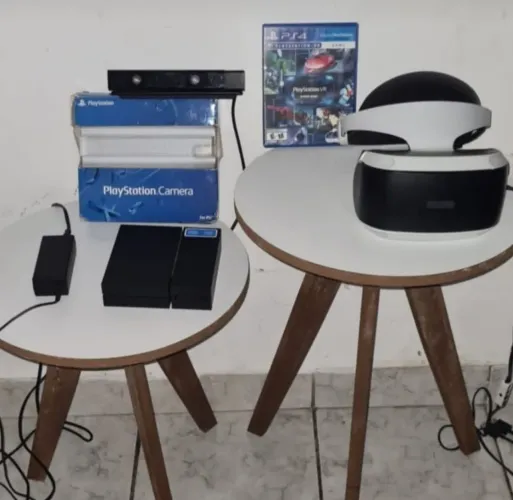 OCULOS VR 3D PS4 COMPLETO FUNCIONANDO PERFEITAMENTE. VAI JOGO E CÂMERA