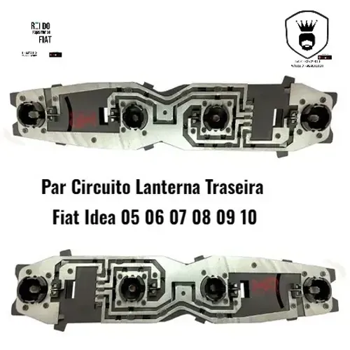 Circuito da lanterna traseira Idea 2005 a 2010 semi nova original 