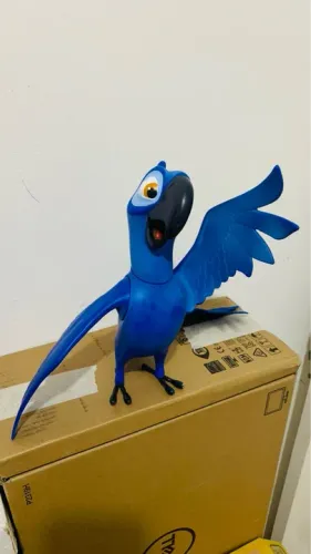 Boneco Blu - Original Filme Rio - Raríssimo - 31cm Articulado Grow Arara Disney Pixar 